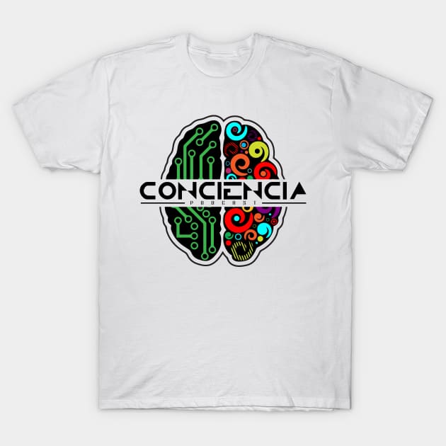 ConCiencia Podcast Logo T-Shirt by ConCiencia Media